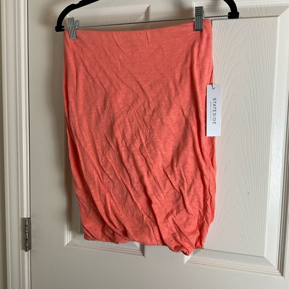 Stateside strapless tube top bubble-hem finish size small - Picture 2 of 10